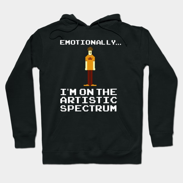 Emotionally, I'm on the Artistic Spectrum Hoodie by NerdShizzle